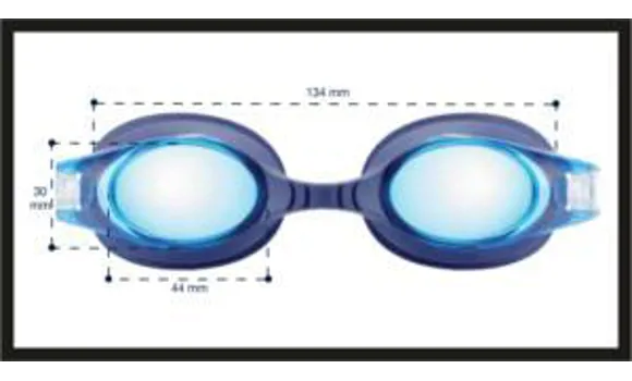 Plavecké dioptrické okuliare medium