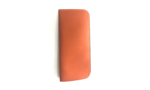 Mäkké koženkové púzdro oranžové