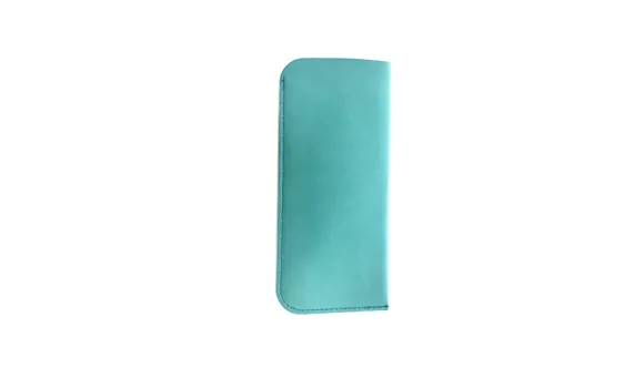 Mäkké koženkové púzdro svetlozelené
