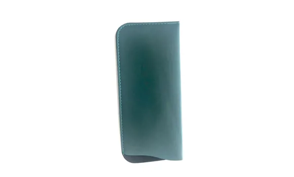 Mäkké koženkové púzdro tmavozelené